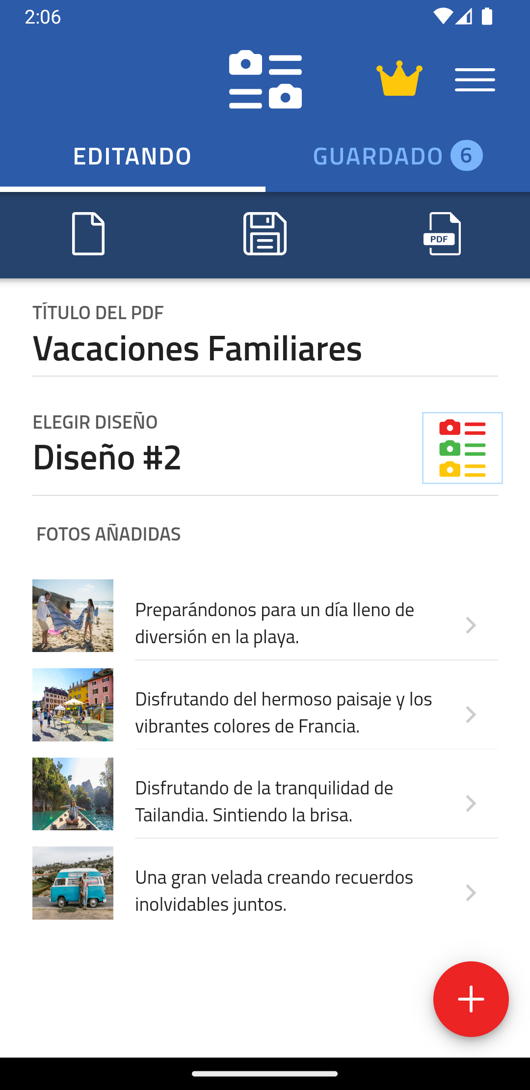 Creador de Fotos en PDF