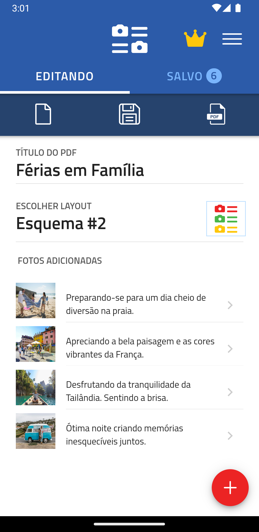Criador de Fotos em PDF